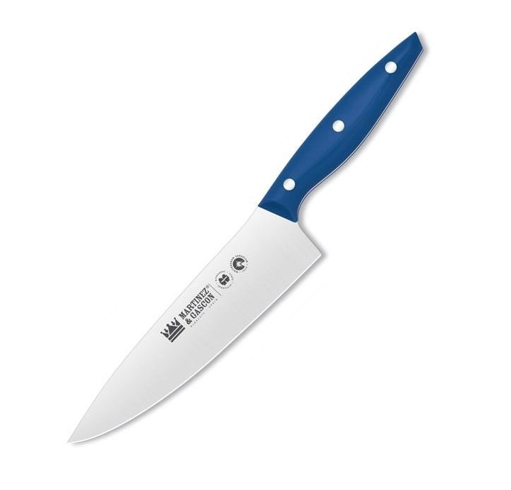 Martinez y Gascón chef's knife with 16 cm blade and polyoxymethylene handle in various colors