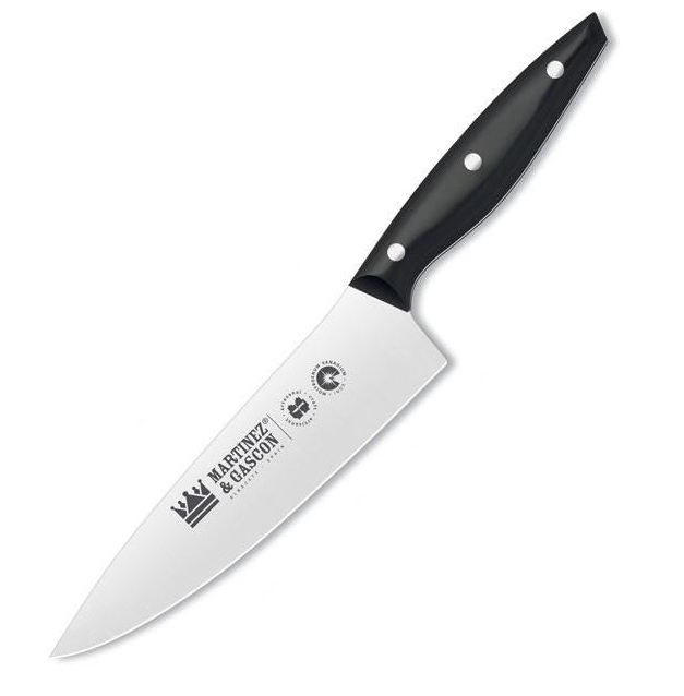 Couteau de chef Martinez y Gascón avec lame de 20 cm et manche en... Couteau de chef Martinez y Gascón avec lame de 20 cm et manche en...