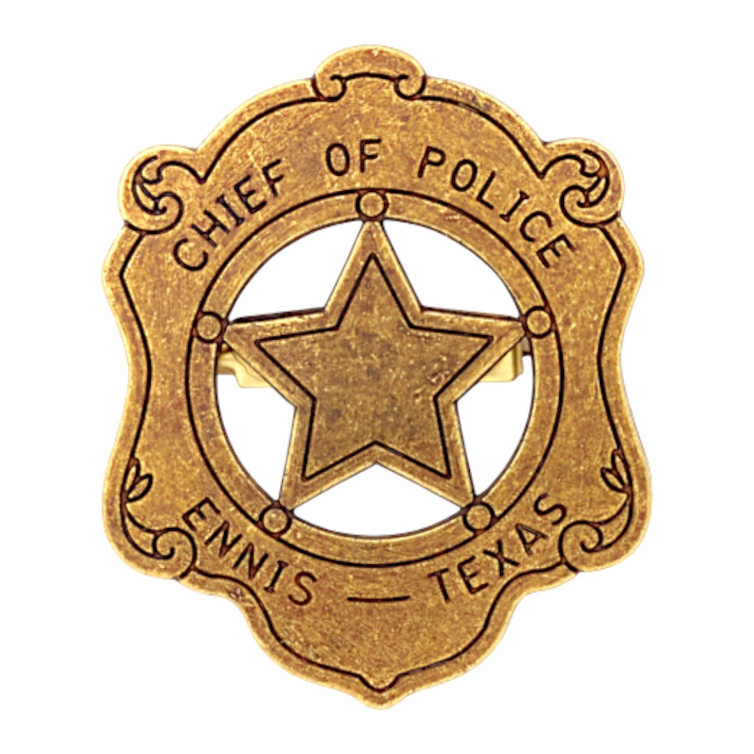 Placa de sheriff de 5 puntas