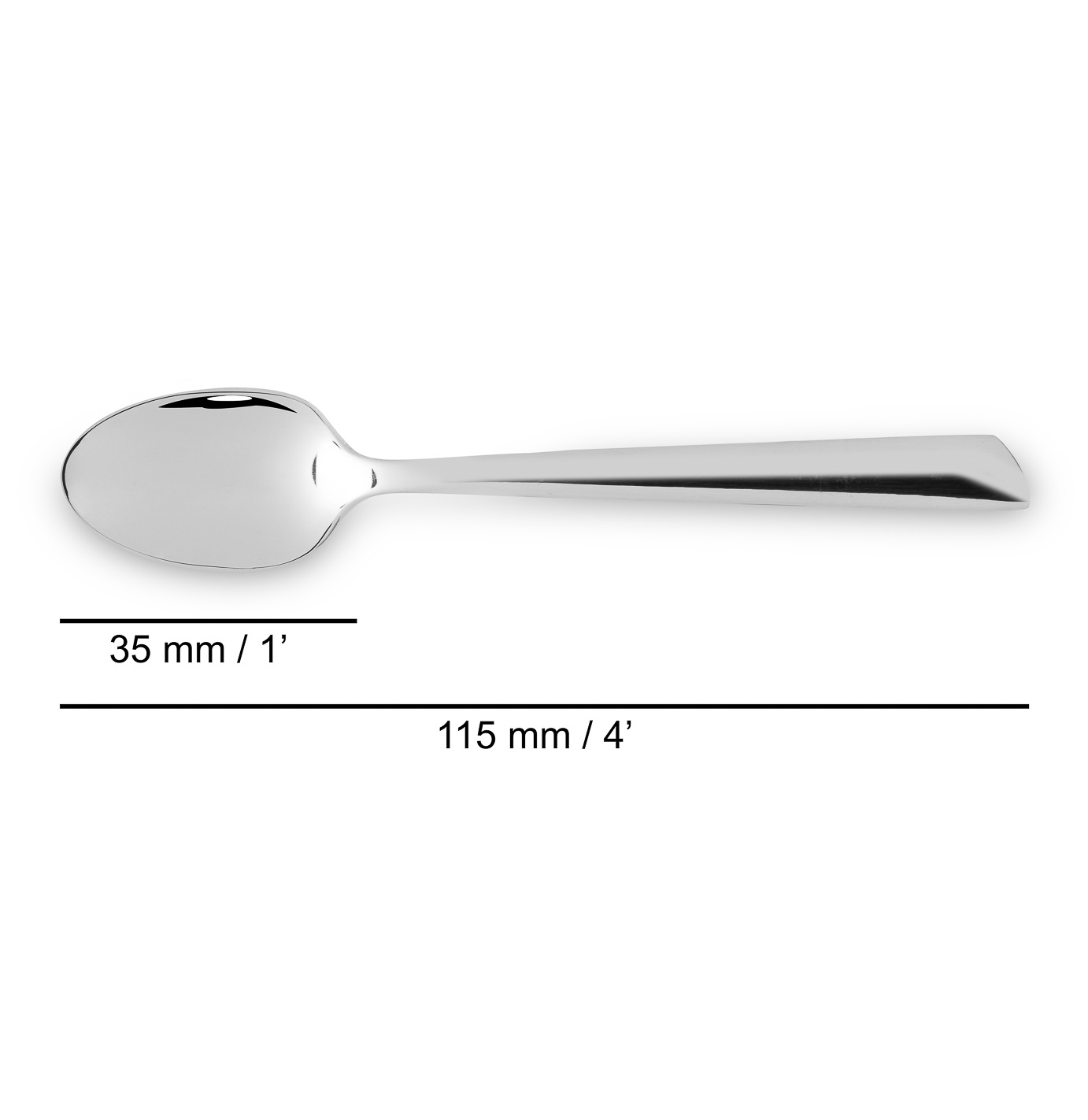 12 cucchiaini da moka in acciaio inossidabile Arcos Toscana da 115 mm