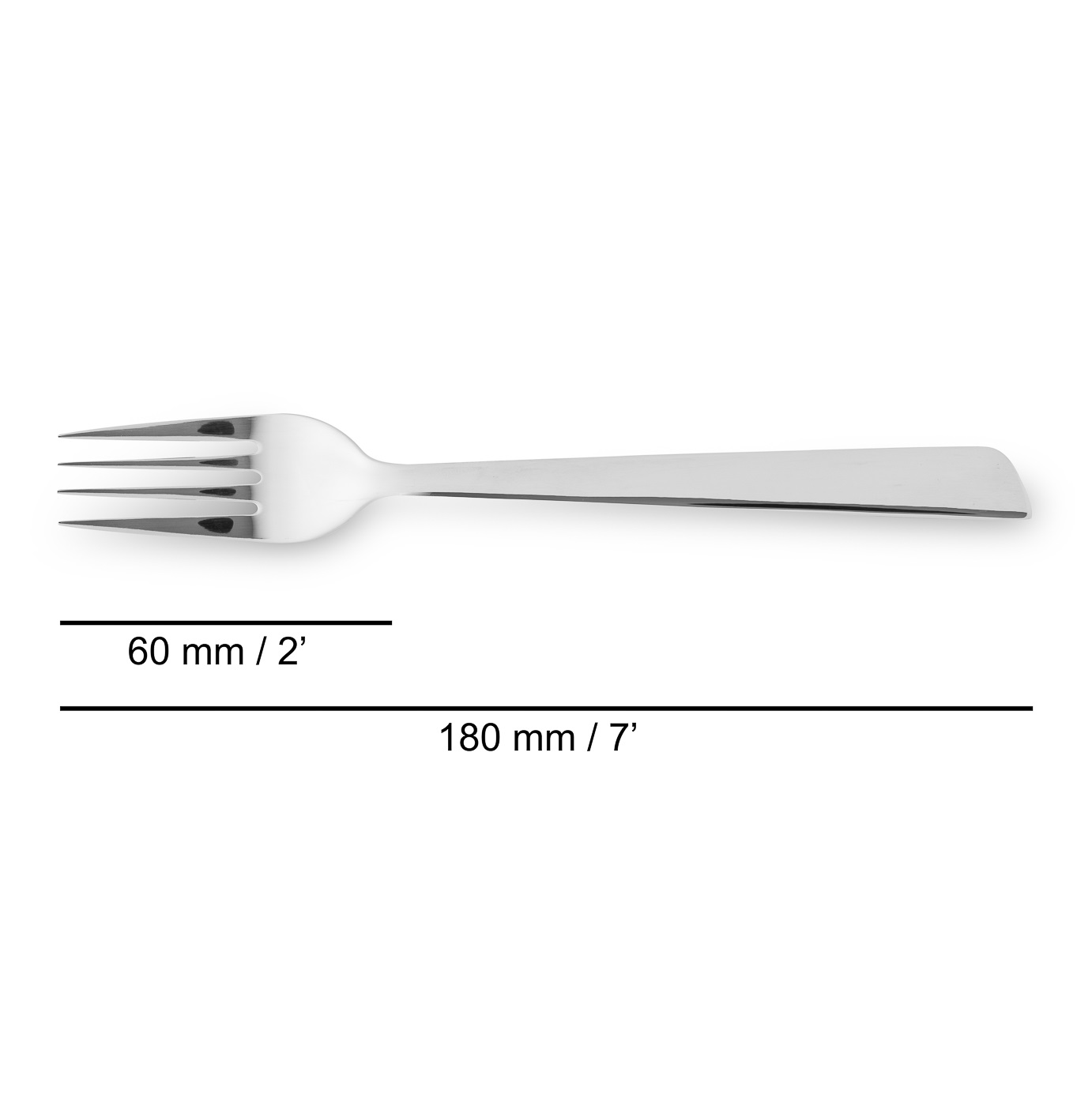 12 fourchettes à dessert Arcos Toscana 180 mm en acier inoxydable