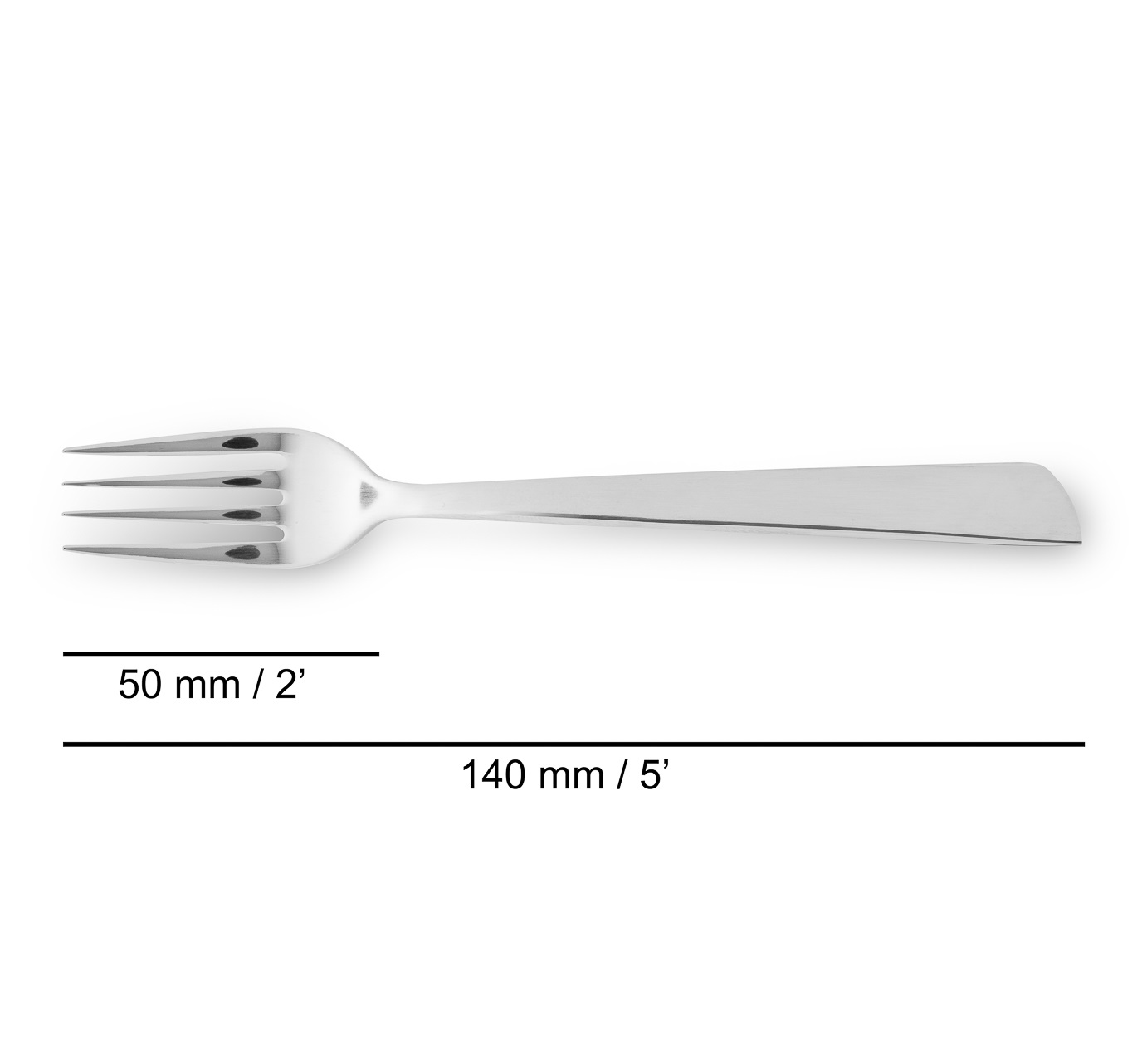 12 fourchettes à déjeuner Arcos Toscana 140 mm en acier inoxydable