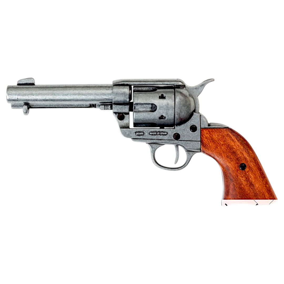 Replik Revolver Peacemaker Kaliber .45 silberfarben 1186G