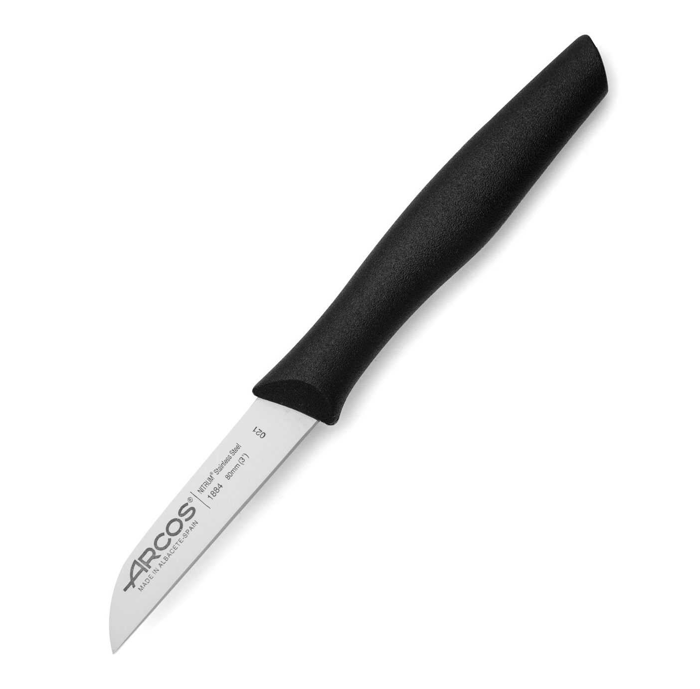 Cuchillos mondadores Arcos Nova con hoja plana de 80 mm mango pol...