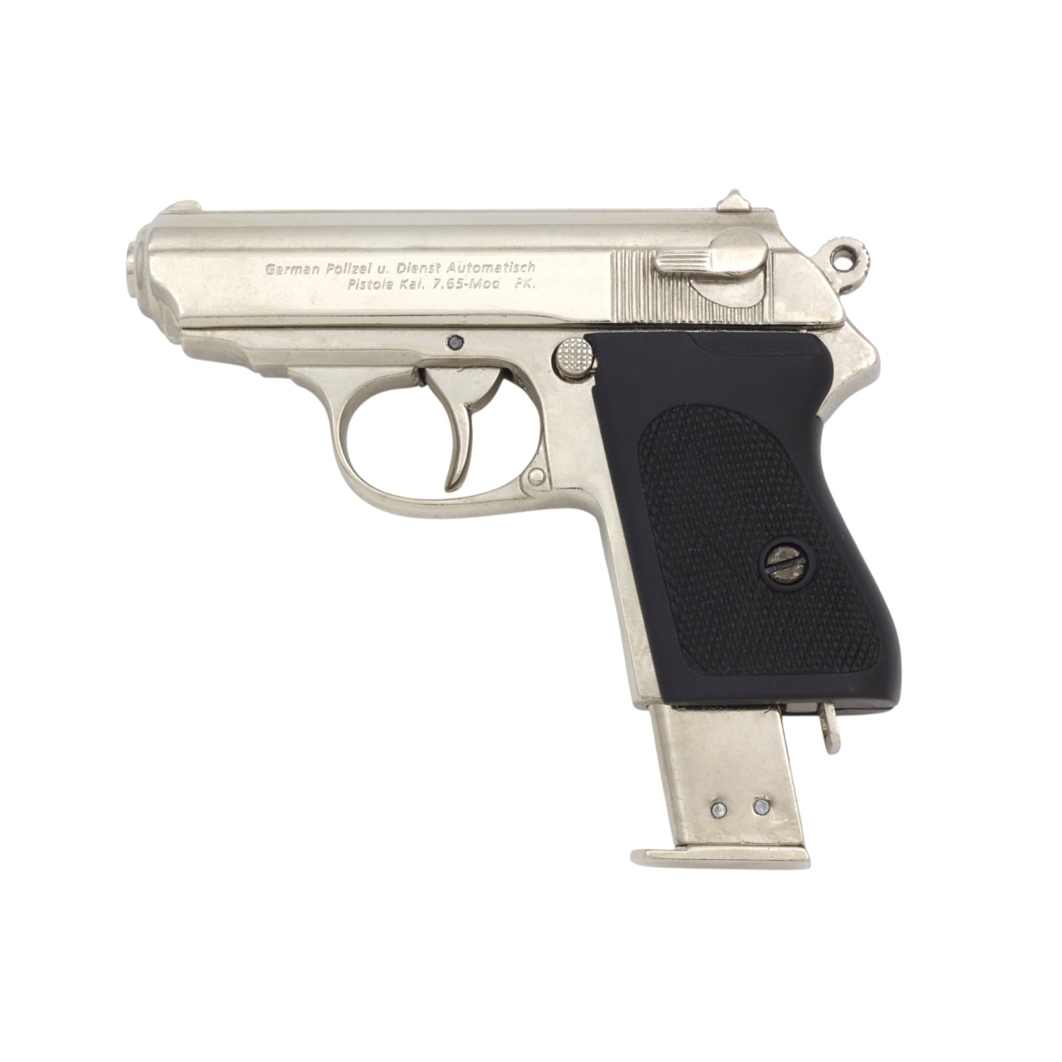 Automatische Pistole Deutschland 1929 vernickelt Denix