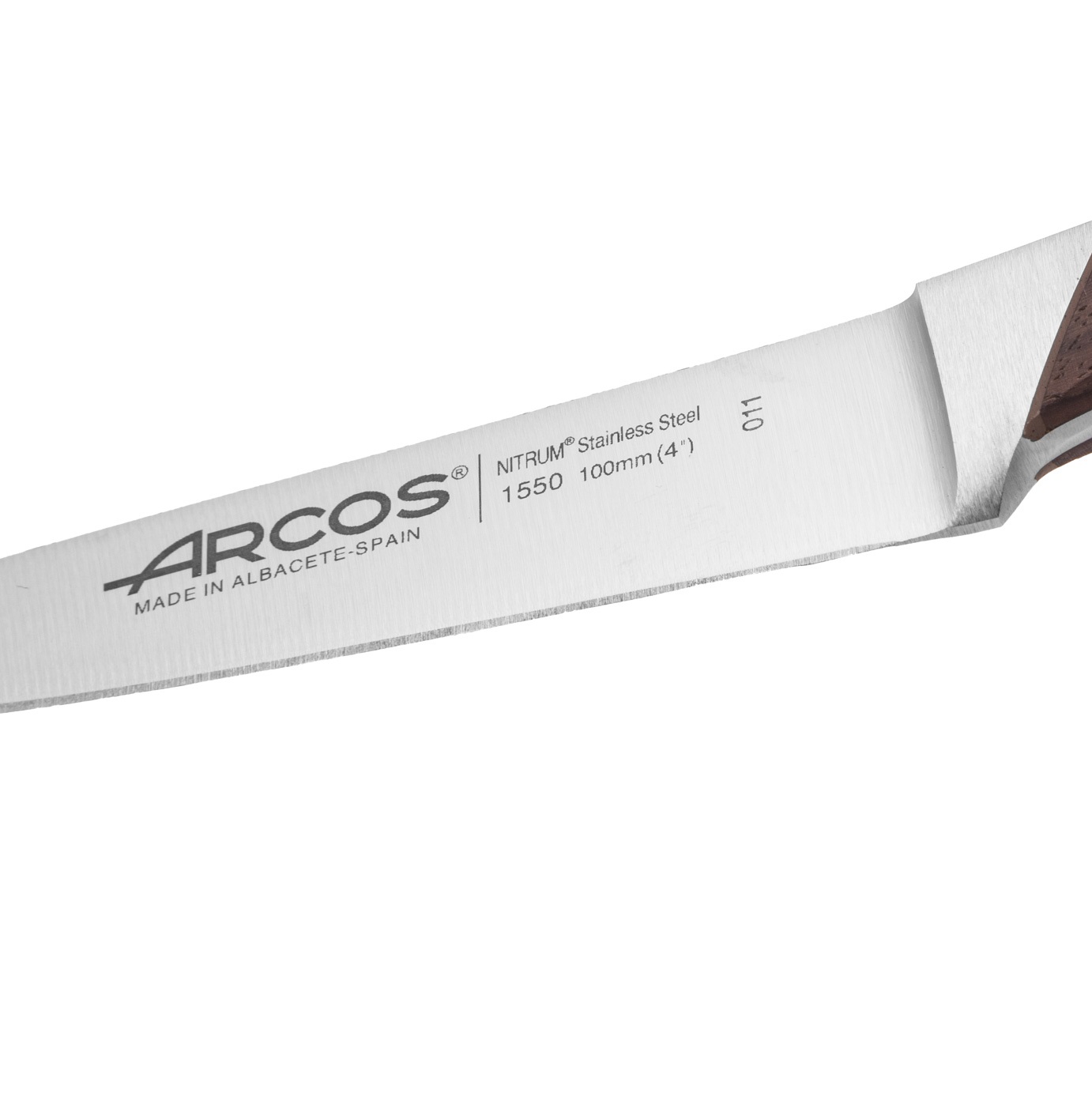 Cuchillo mondador con mango forjado de madera de palisandro Arcos Natura