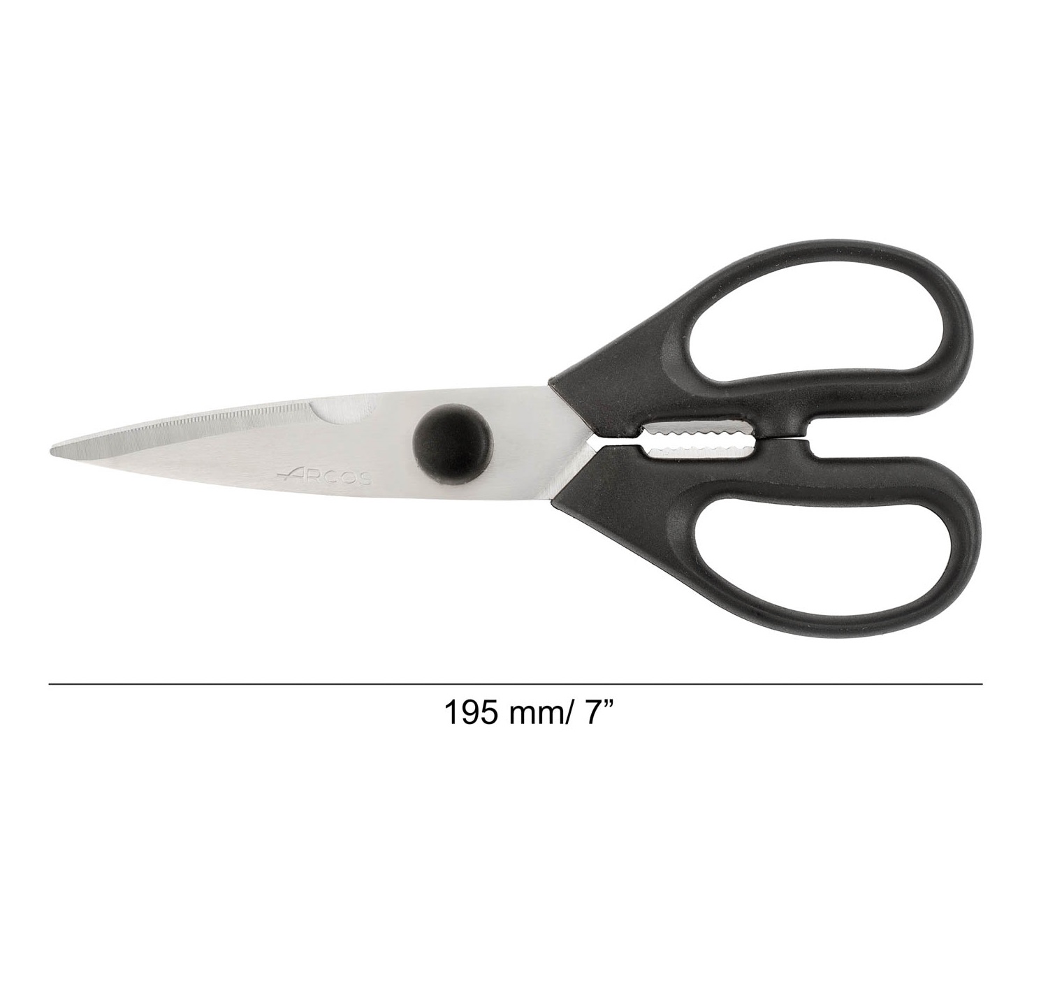 Tijeras de cocina Arcos 195 mm con mango de polipropileno negro