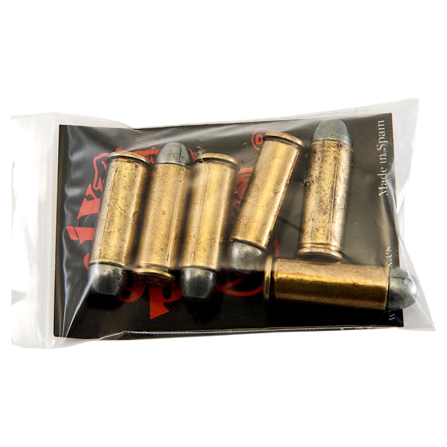 6 Stück Revolverpatronen Kaliber .45