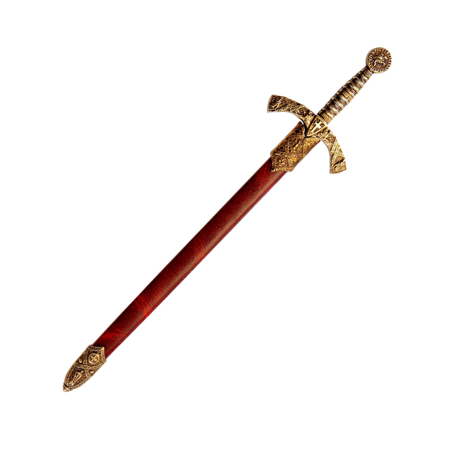 Ouvre-lettres épée avec étui chevalier templier Denix