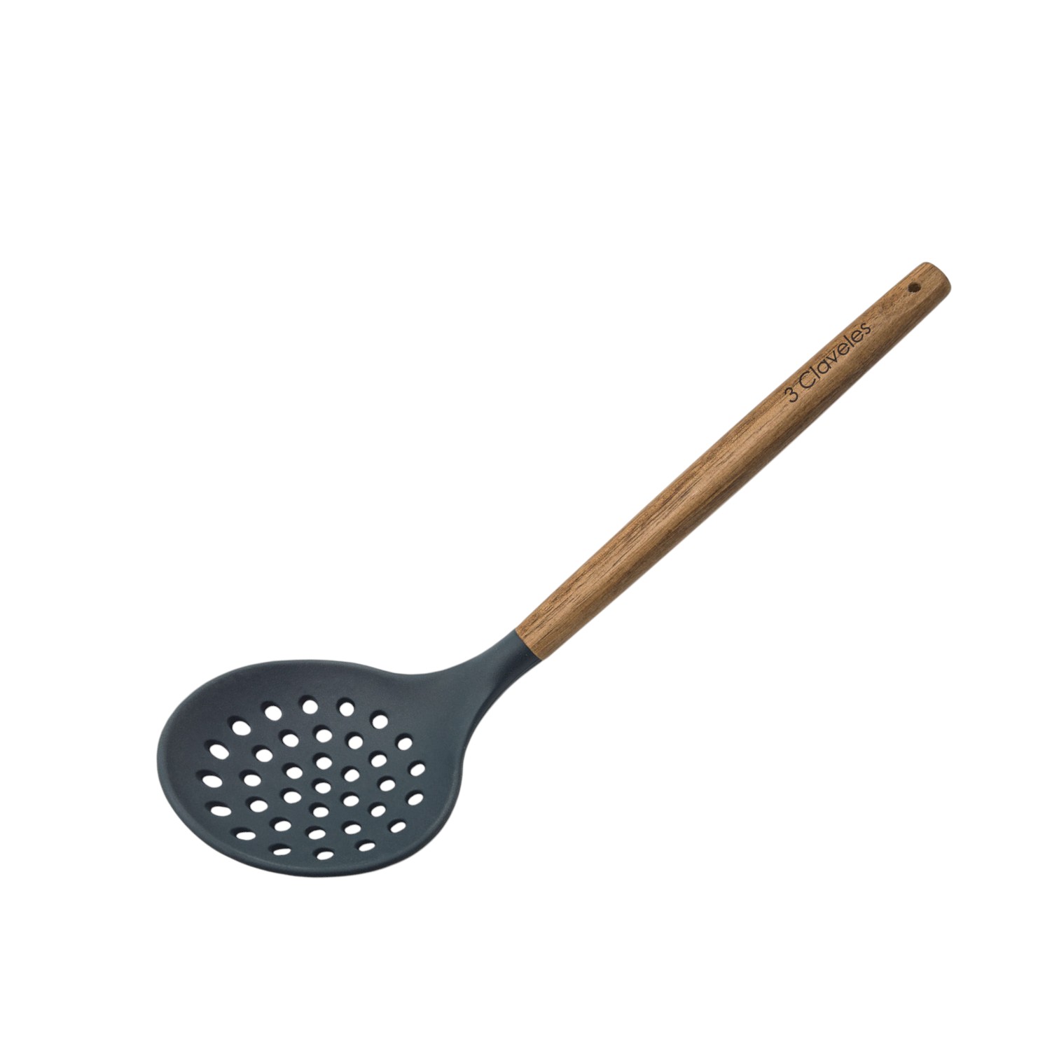 Écumoire en silicone et bois de hêtre, sans BPA, 3 Claveles
