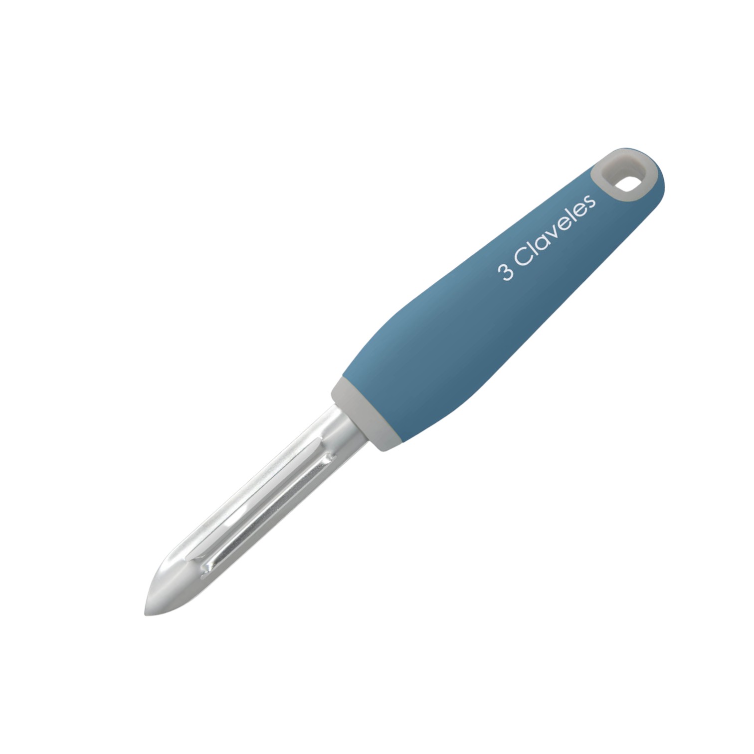 Éplucheur en acier inoxydable avec manche en TPR et polypropylène...