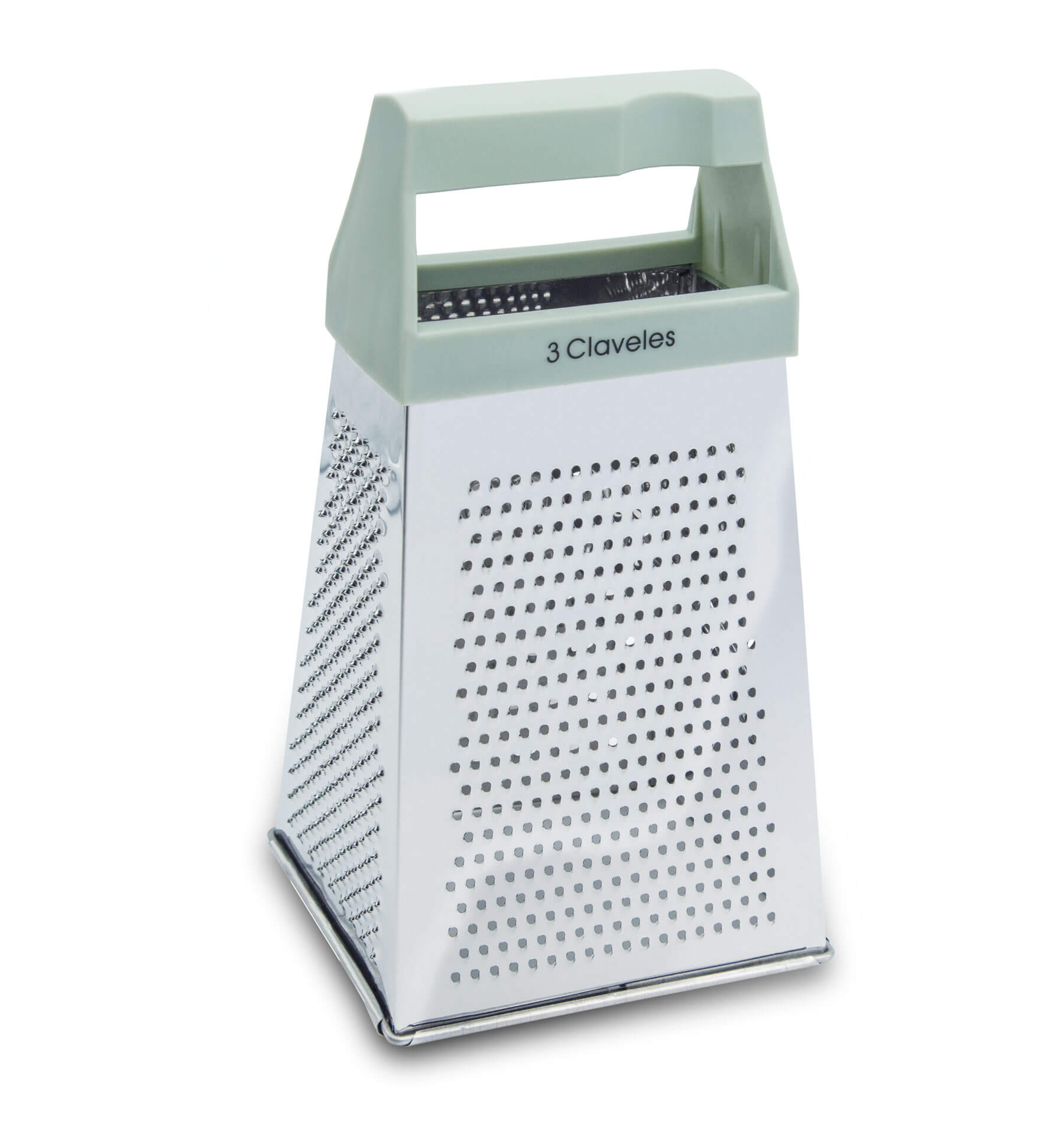 Râpe de cuisine 4 faces 3 Claveles, acier inoxydable et polypropy...