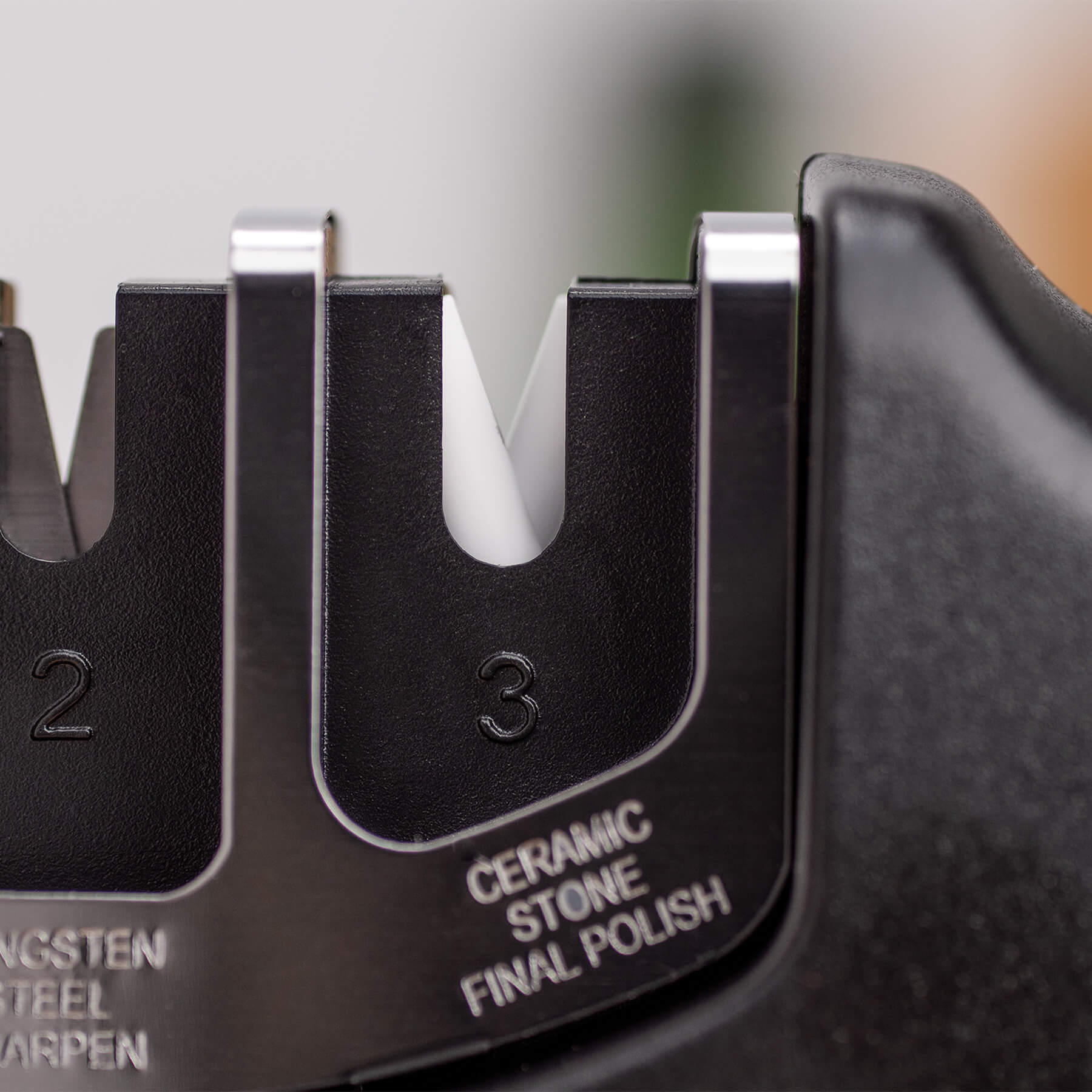 Afilador de cuchillos diamante, carburo de tungsteno y cerámica 3 Claveles