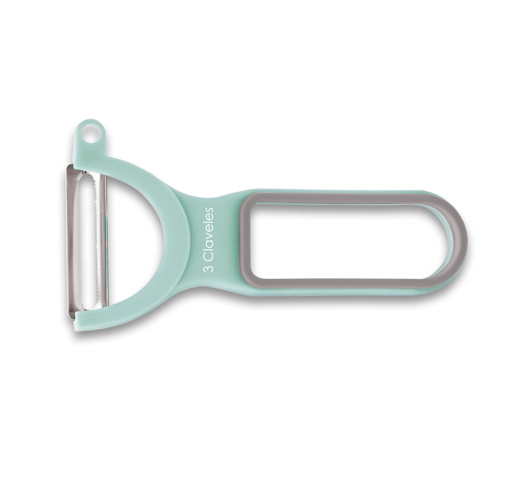 Présentoir de 16 unités, lot de 3 éplucheurs colorés pour pommes de terre, julienne et tomates, 3 Claveles