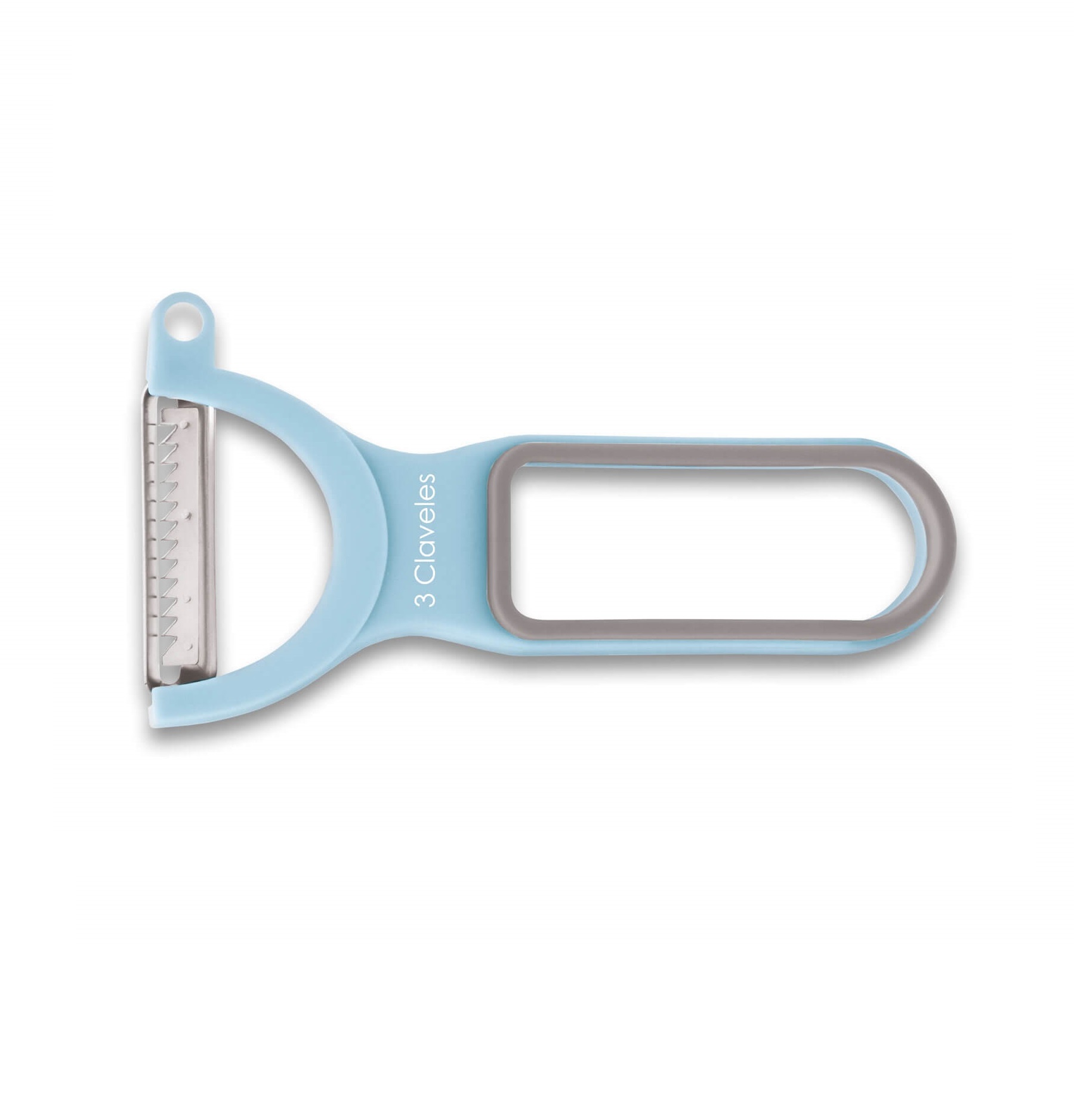 Présentoir de 16 unités, lot de 3 éplucheurs colorés pour pommes de terre, julienne et tomates, 3 Claveles