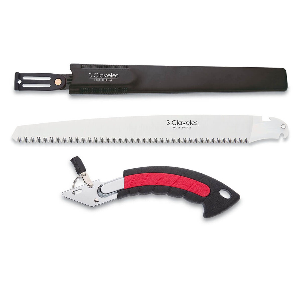 Scie à lame droite interchangeable 3Claveles 30 cm avec étui