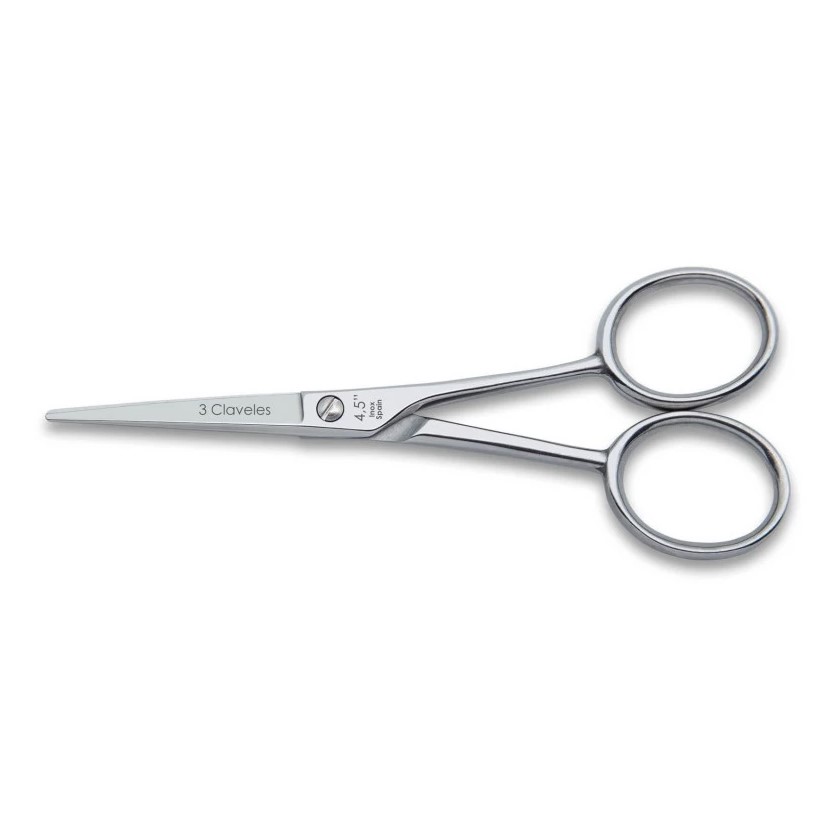 Ciseaux à moustache droite en acier inoxydable forgé 3 Claveles