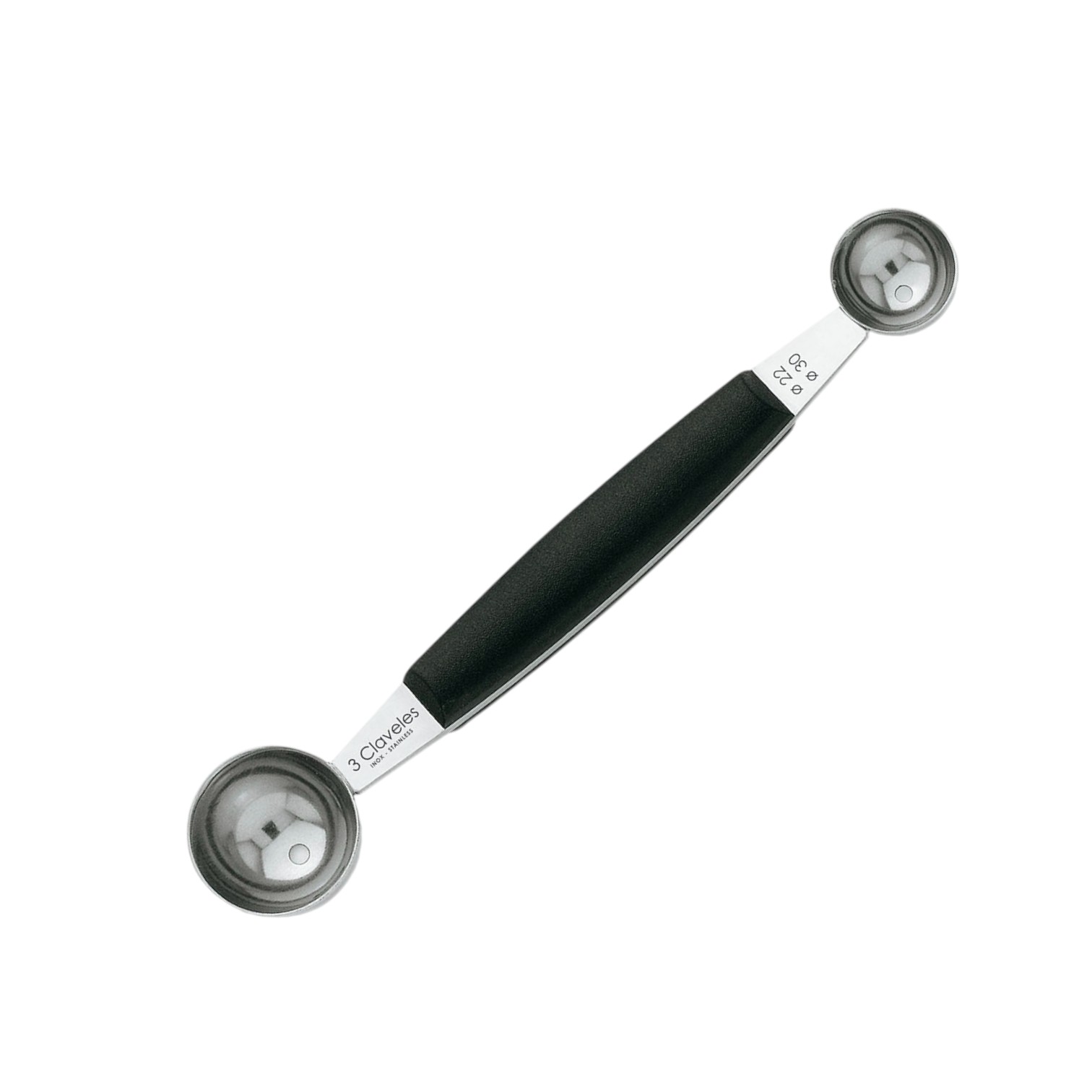 Outil de ventouses doubles 3 Claveles 22/30 cm avec manche en pol...