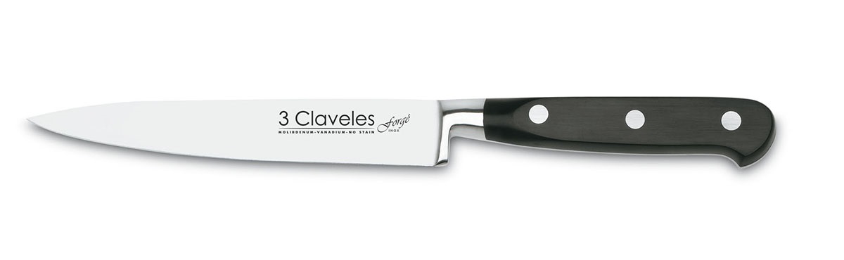 3 Claveles Forgé 5-teiliges Messer- und Scherenset im Block