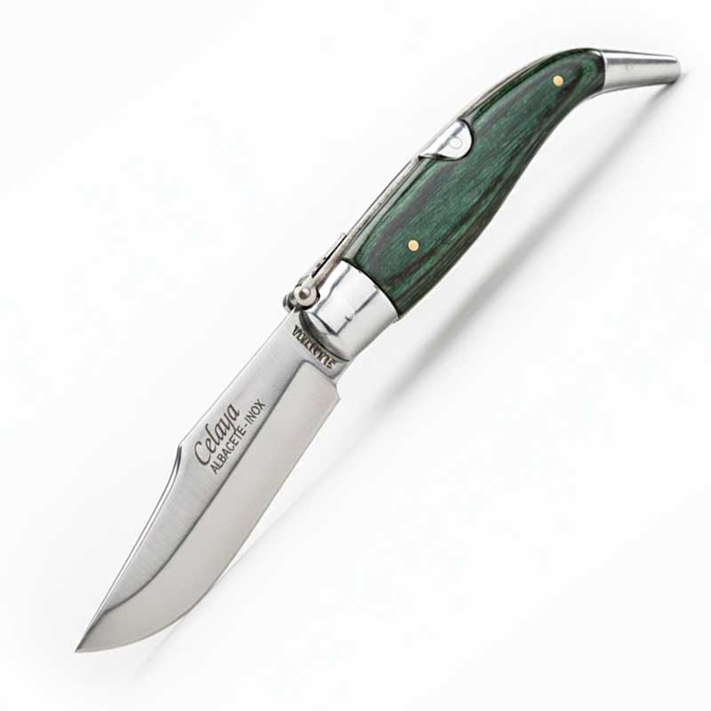 Handgefertigtes Taschenmesser mit einer 8 cm langen Klinge aus 44...