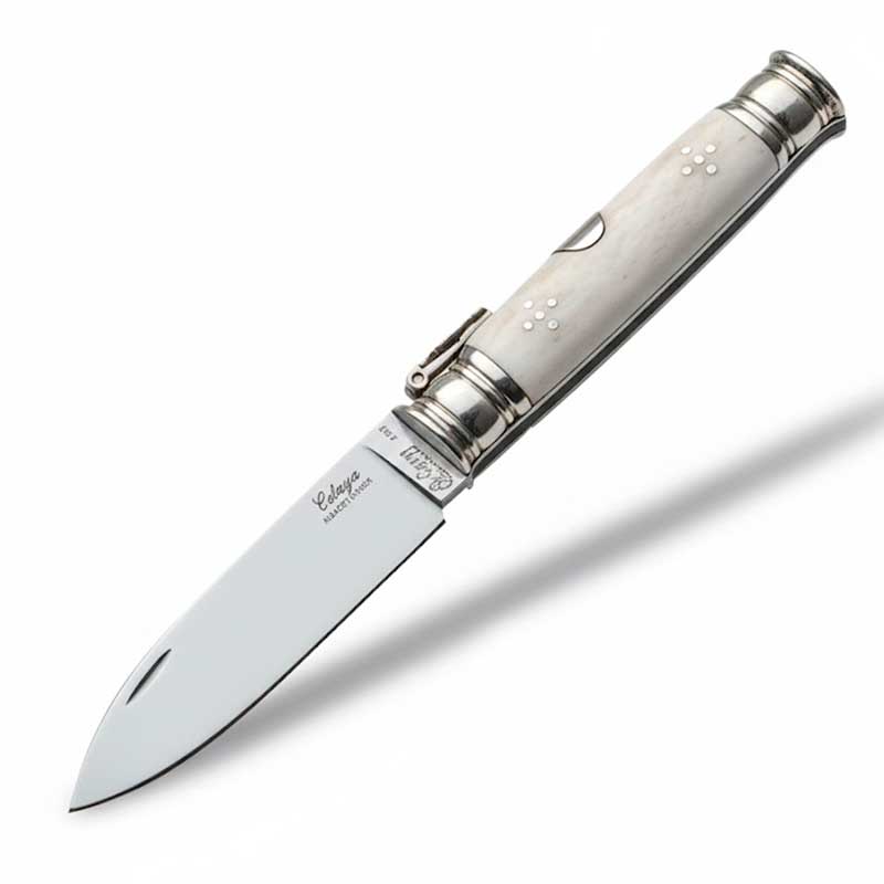 Handgefertigtes Machetenmesser mit Büffelhorngriff und 7,8 cm lan...