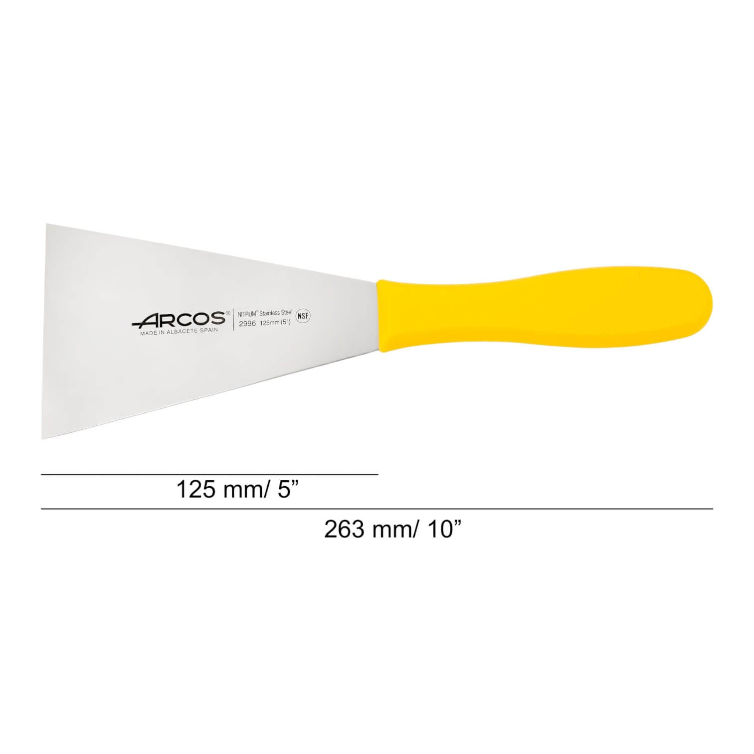 Arcos 2900 series 125x90 mm spatula with colored handle
