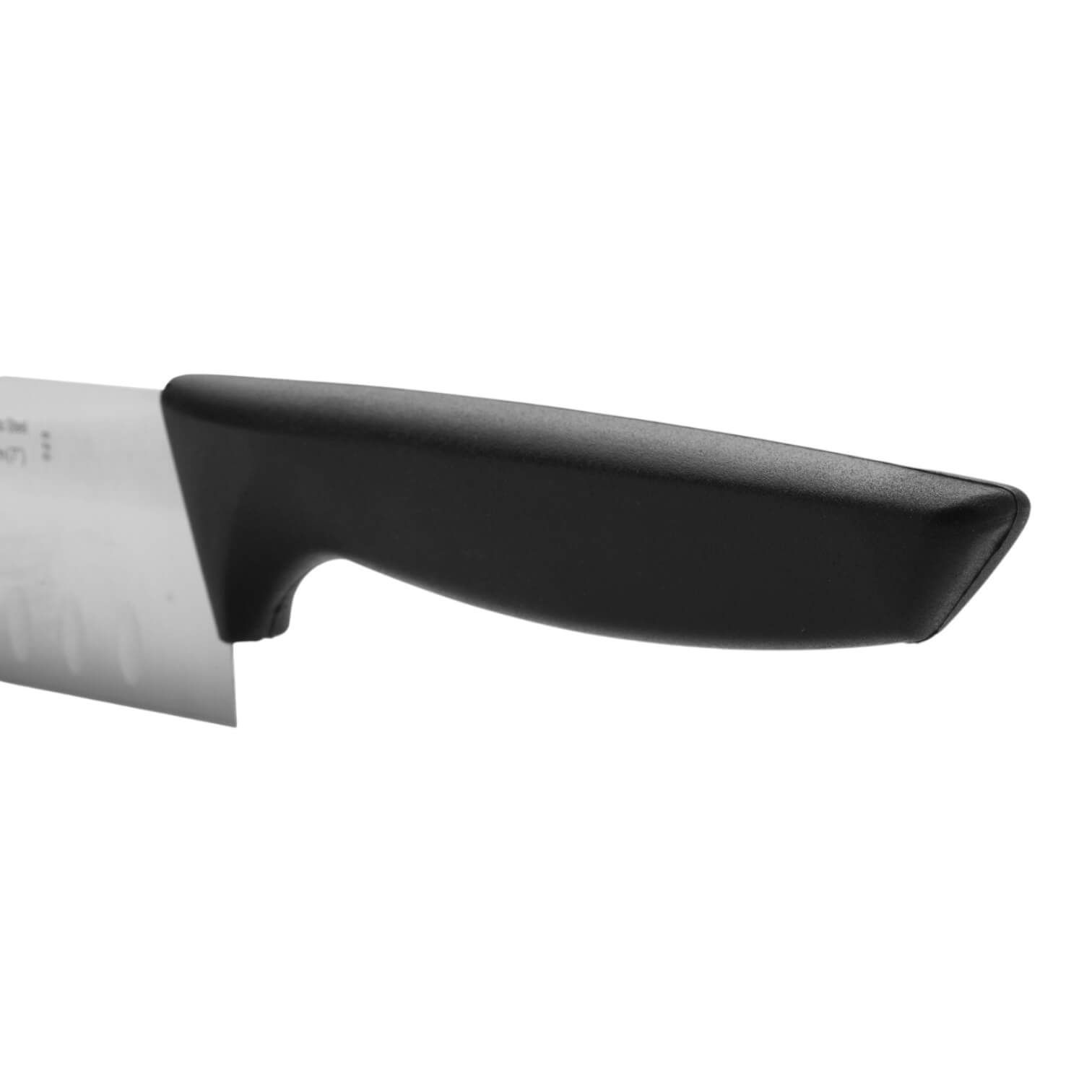 Cuchillo Santoku Arcos serie Niza con mango de polipropileno negro 180 mm