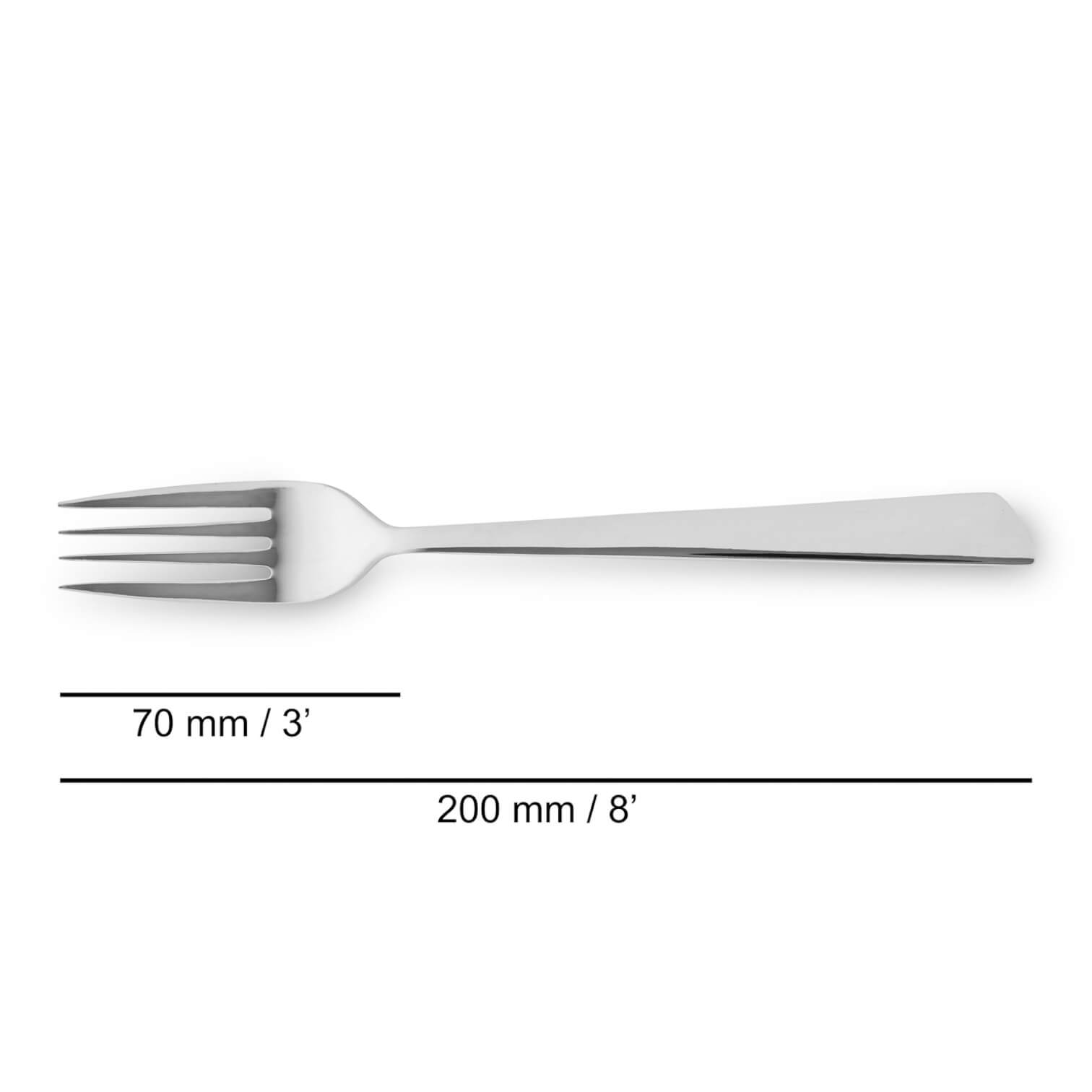 Set 3 tenedores de mesa Arcos Toscana 200 mm