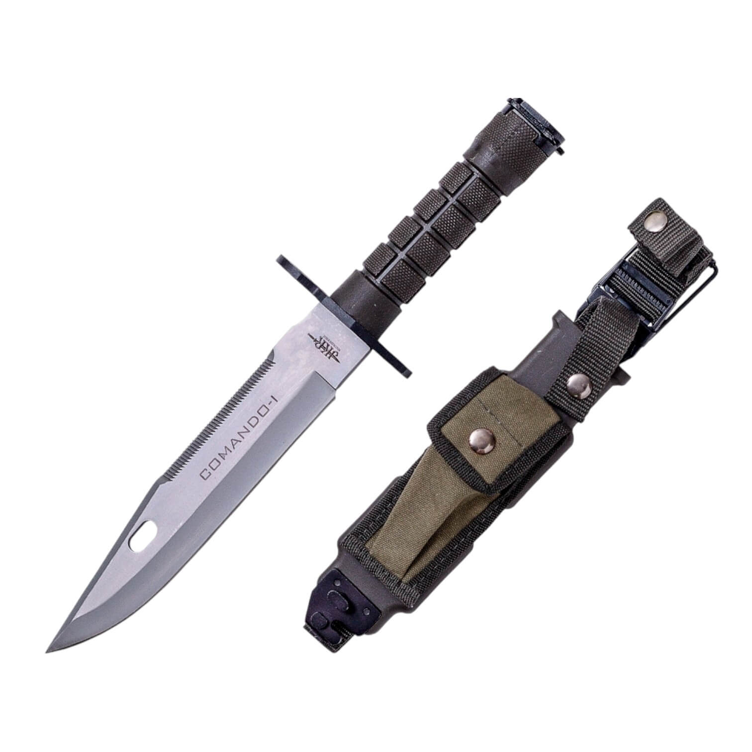 Commando-I Kampfmesser mit ABS-Griff und 20 cm langer Klinge