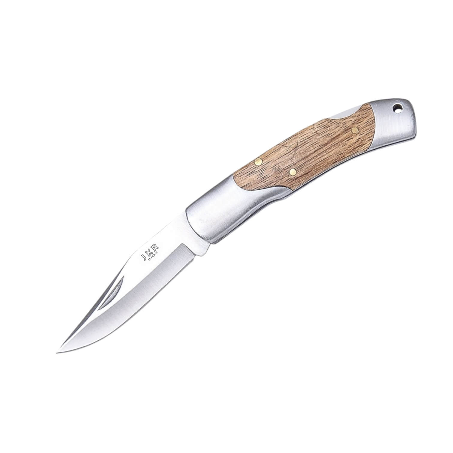 Couteau de poche de 6,5 cm avec manche en bois et mitre en acier ...