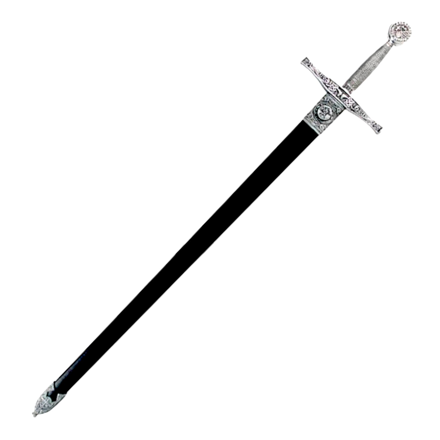 Espada EXCALIBUR prateada com bainha Gladius