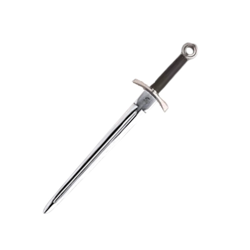 Espada Cruzados 36 cm prateada Gladius com bainha