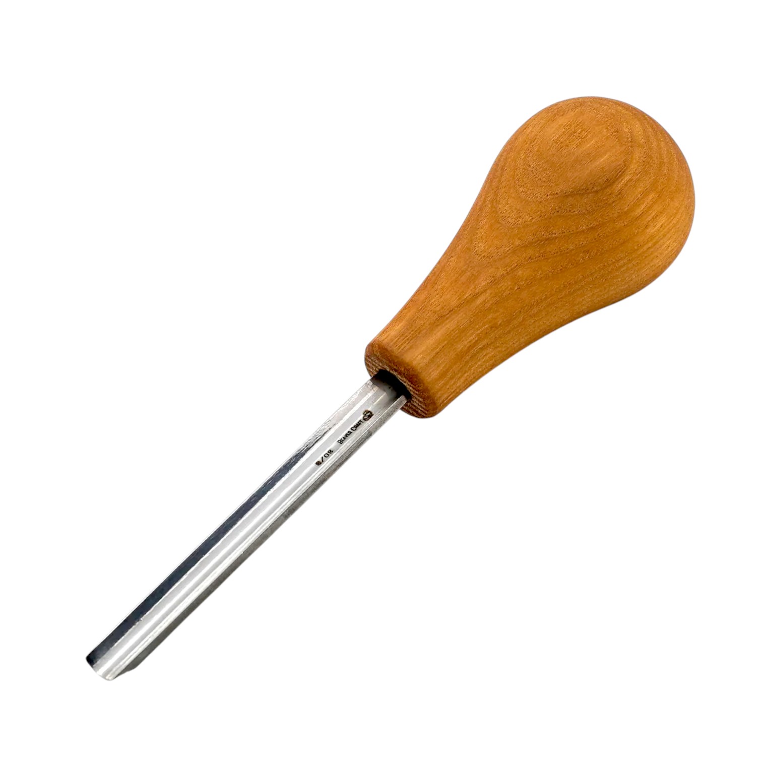 Wood carving gouge with palm wood handle 08