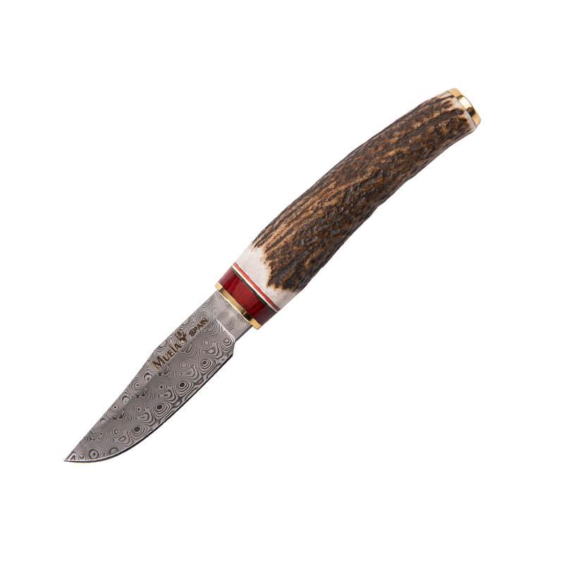 Muela Bowie 6 faca de luxo com lâmina de aço damasco de 7,5 cm e ...