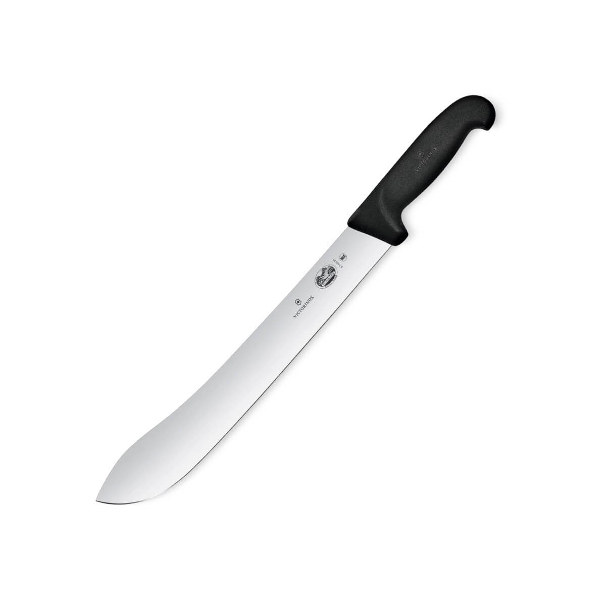 Cuchillo carnicero con hoja de 31 cm con mango de TPE negro Victo...