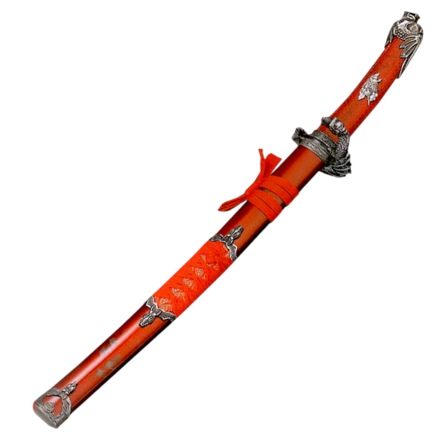 Wakizashi serpiente roja con vaina roja
