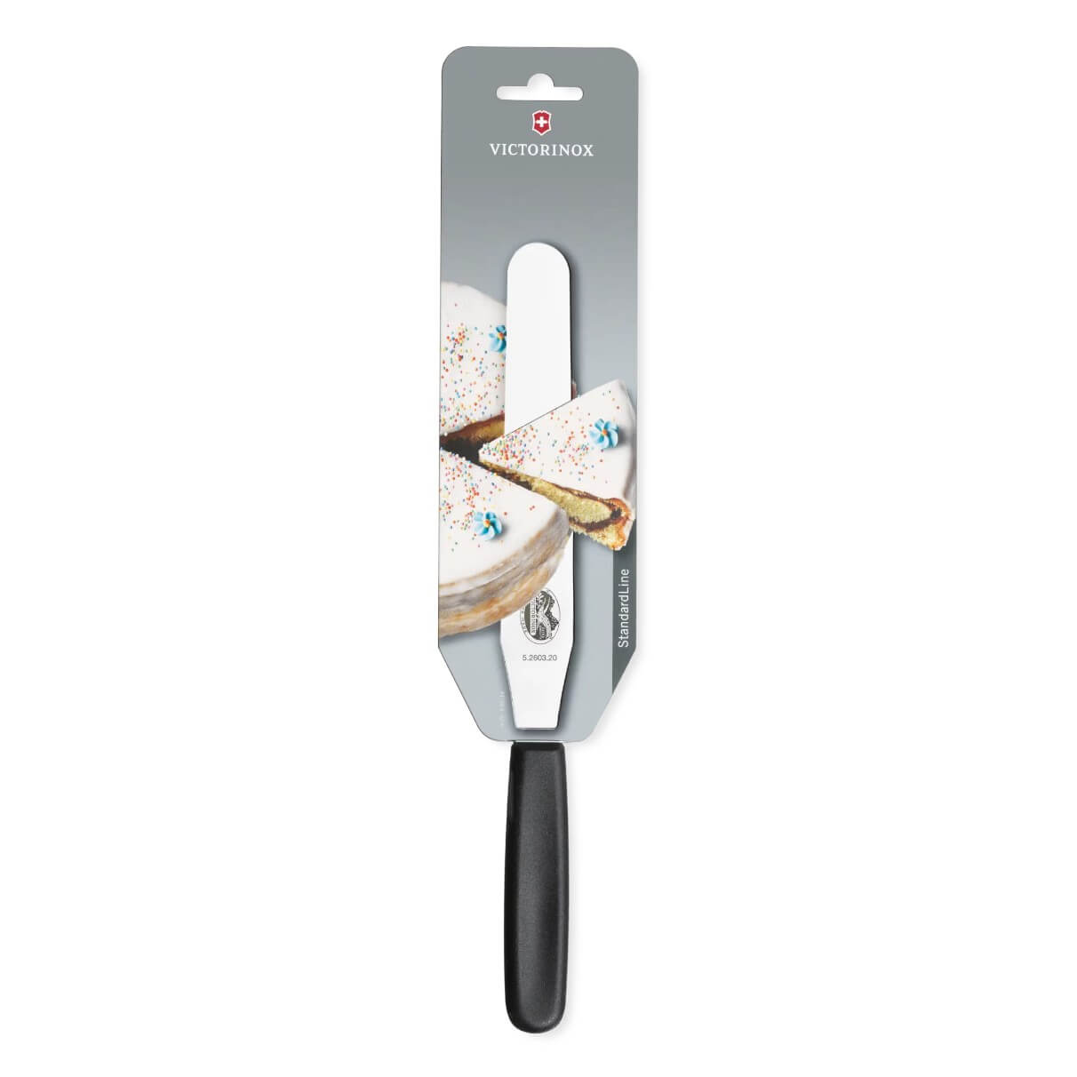 Espátula de cocina de 20 cm de largo y mango de polipropileno negro Victorinox