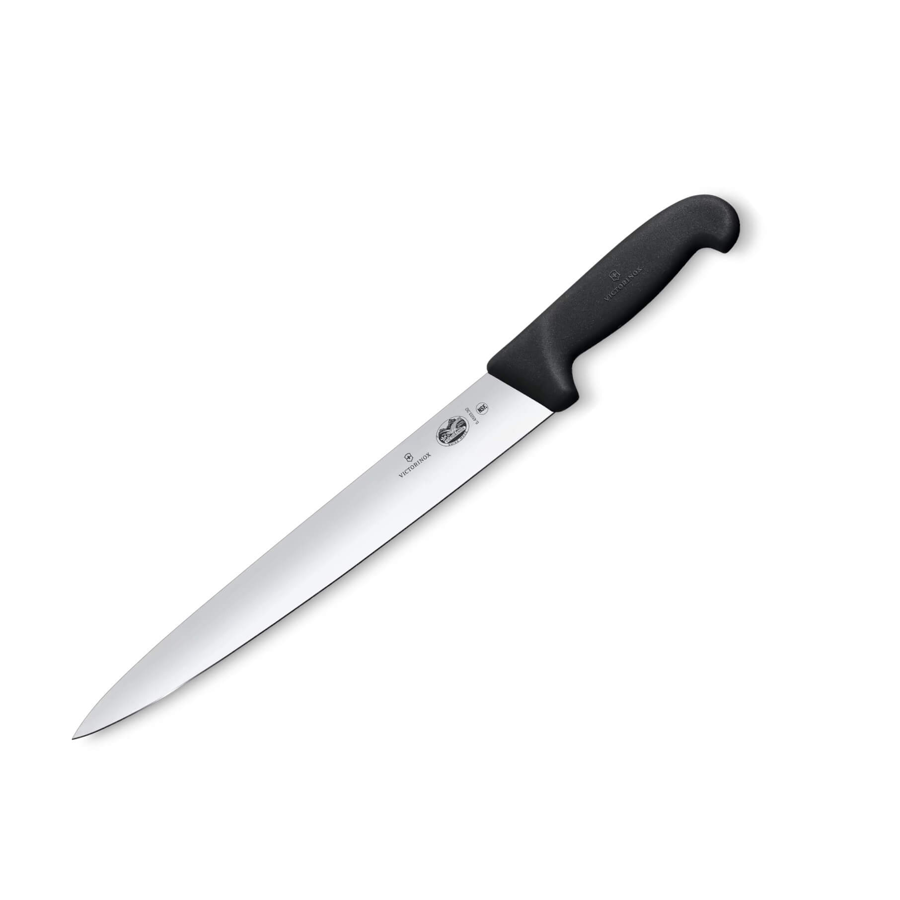 Cuchillo para jamón con mango de TPE negro y hoja puntiaguda de 3...