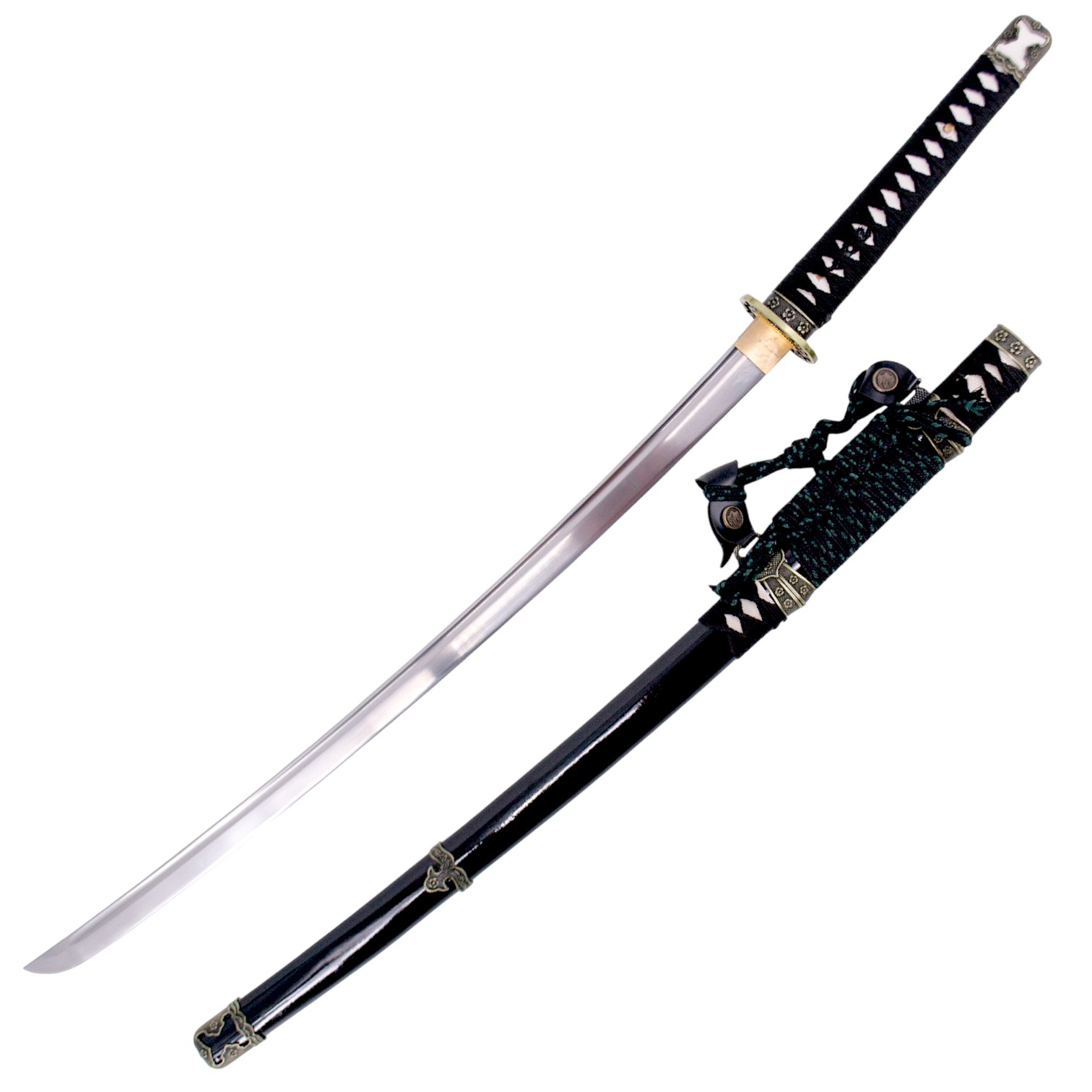 Katana funzionale da 104 cm in acciaio al carbonio 1065 con lama ...