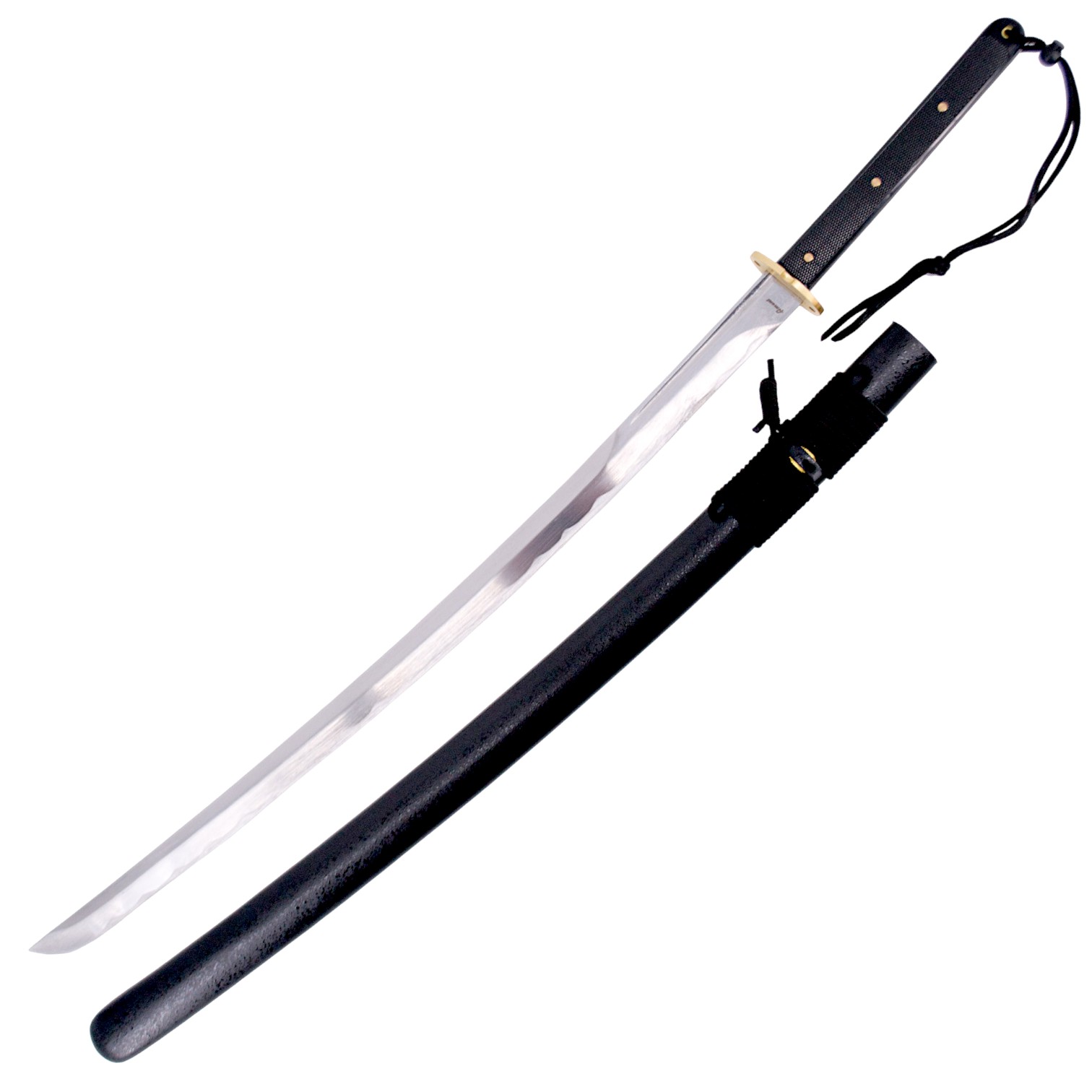 Katana funzionale da 101 cm in acciaio al carbonio 1065 con lama ...