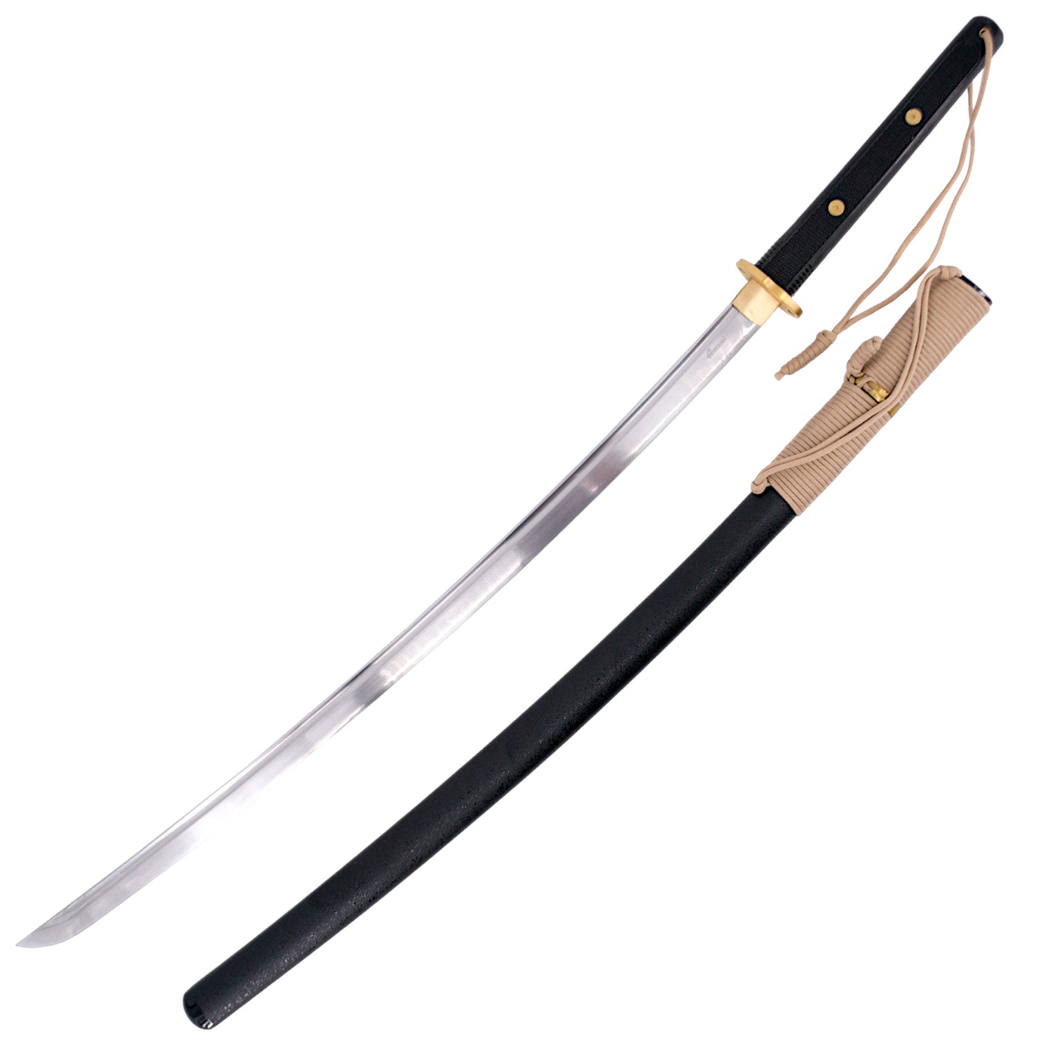 Katana funzionale da 101 cm in acciaio al carbonio 1065 con foder...