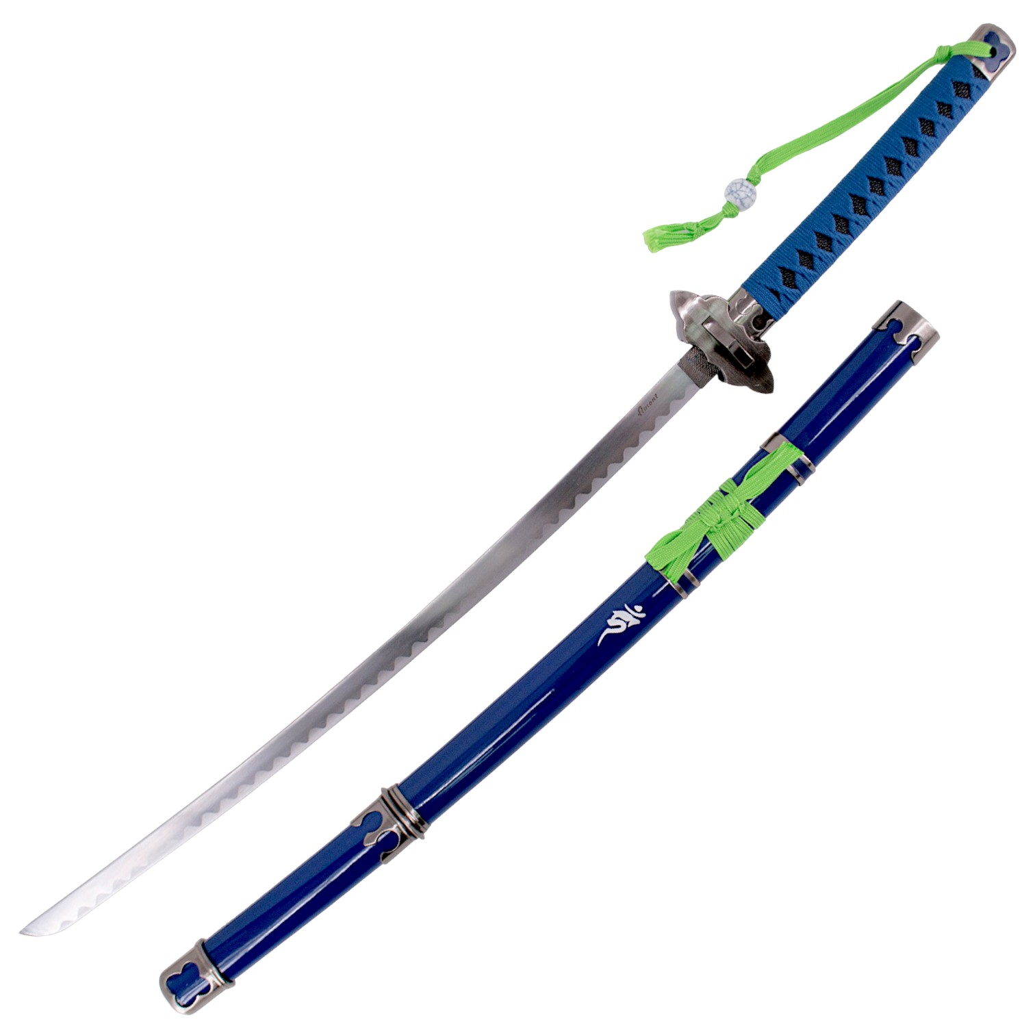 Rin Okumura Katana da Blue Exorcist branca com lâmina preta de 68...