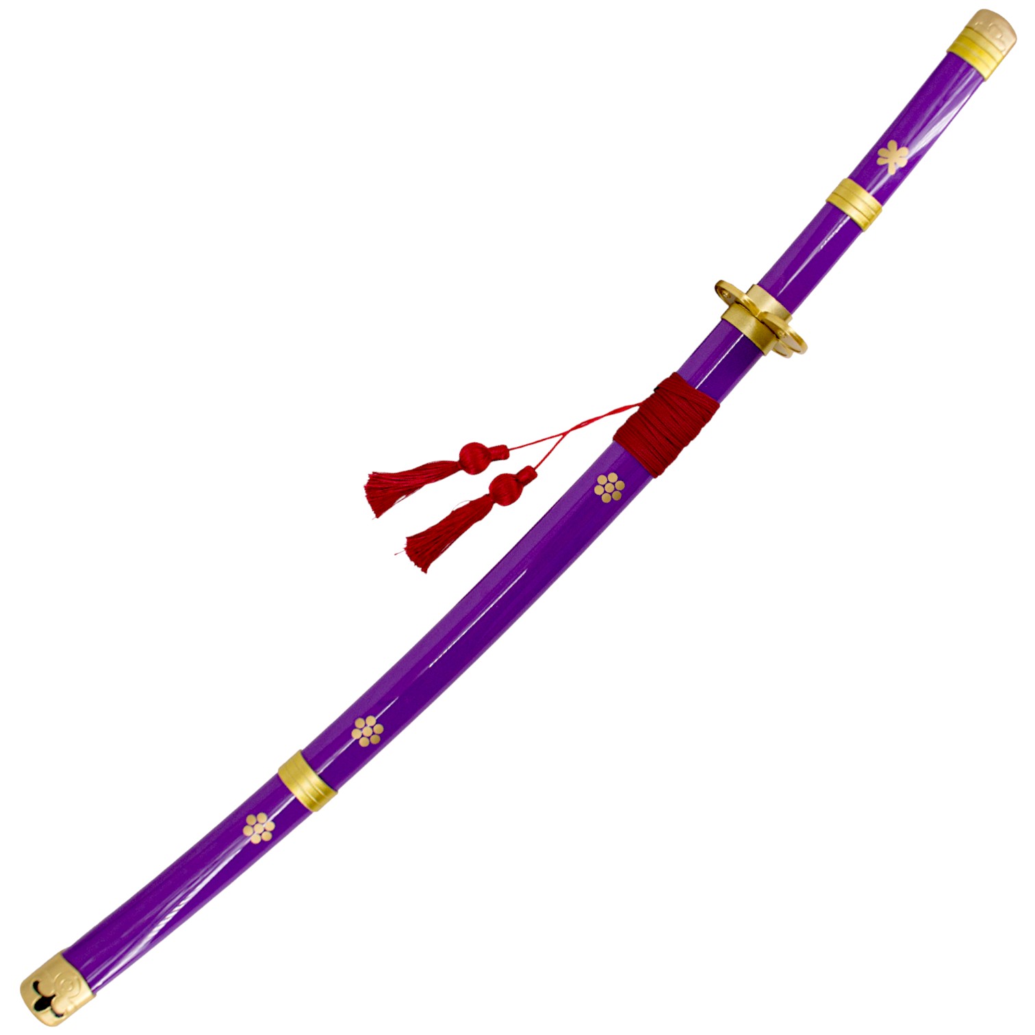 Katana de bambu Enma de One Piece Roronoa Zoro morada