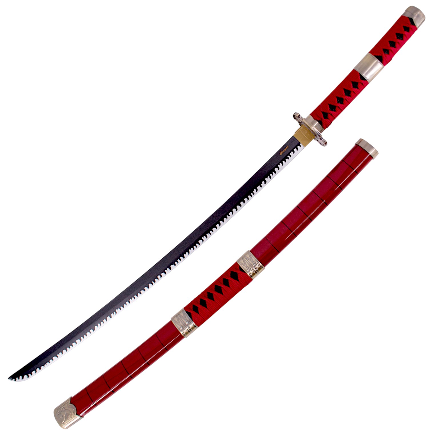 Katana de bambu Sandai Kitetsu de One Piece Roronoa Zoro burdeos