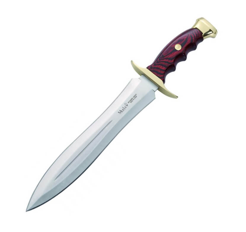 Couteau Muela Bowie 24 avec manche en bois pressé et défense en l...