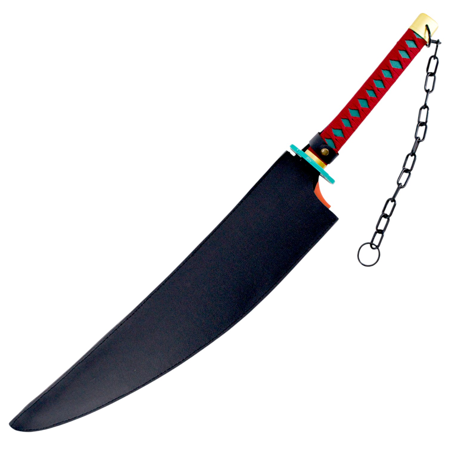 Demon Slayer Tengen Uzui Black and Red Bamboo Katana