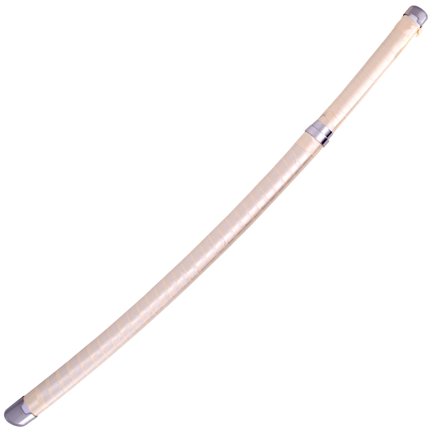 Katana de bambu Demon Slayer Hashibira Inosuke blanca y negra