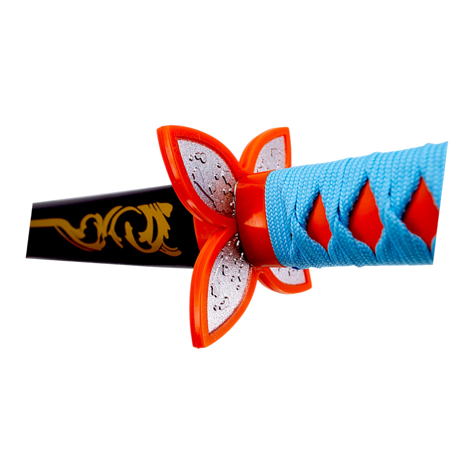 Katana de bambu Demon Slayer Kochou Shinobu blanca y negra