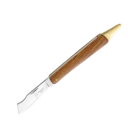 Navaja de injertar con cuña Don Benito con mango de madera y hoja...