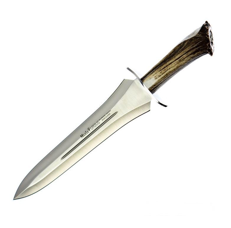 Couteau de chasse Muela Ursus 25S à double tranchant et manche en...